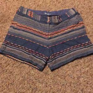 Fleur Bleue Blue Shorts with Cool Stitching Size 2